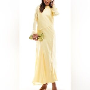 ASOS Formal Butter Yellow Dress